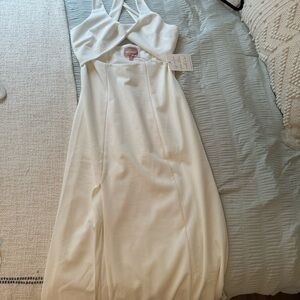 Unworn White Elegant Women's Dress